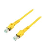 Connectique - Alimentation Cable reseau RJ45 male S-FTP Cat 6a jaune - 2m