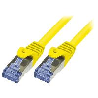 Connectique - Alimentation Cable reseau RJ45 male S-FTP Cat 6a jaune - 3m