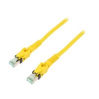 Connectique - Alimentation Cable reseau RJ45 male S-FTP Cat 6a jaune - 7.5m