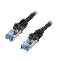 Connectique - Alimentation Cable reseau RJ45 male S-FTP Cat 6a noir - 1.5m Connectique - Alimentation Cable reseau RJ45 male S-FTP Cat 6a noir - 1.5m