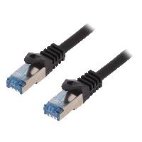 Connectique - Alimentation Cable reseau RJ45 male S-FTP Cat 6a noir- 1.5m