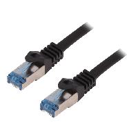Connectique - Alimentation Cable reseau RJ45 male S-FTP Cat 6a noir- 20m