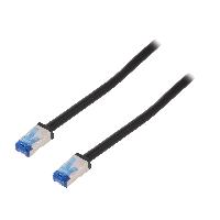 Connectique - Alimentation Cable reseau RJ45 male S-FTP Cat 6a noir - 40m