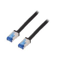 Connectique - Alimentation Cable reseau RJ45 male S-FTP Cat 6a noir - 50m