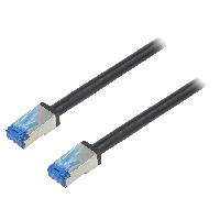 Connectique - Alimentation Cable reseau RJ45 male S-FTP Cat 6a noir - 7.5m Connectique - Alimentation Cable reseau RJ45 male S-FTP Cat 6a noir - 7.5m