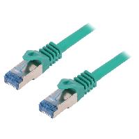 Connectique - Alimentation Cable reseau RJ45 male S-FTP Cat 6a vert- 1.5m