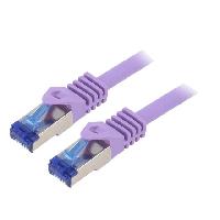 Connectique - Alimentation Cable reseau RJ45 male S-FTP Cat 6a violet- 1m