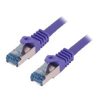 Connectique - Alimentation Cable reseau RJ45 male S-FTP Cat 6a violet- 1m