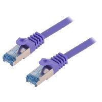 Connectique - Alimentation Cable reseau RJ45 male S-FTP Cat 6a violet - 3m