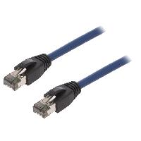 Connectique - Alimentation Cable reseau RJ45 male S-FTP Cat 8.1 bleu- 1.5m