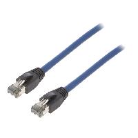Connectique - Alimentation Cable reseau RJ45 male S-FTP Cat 8.1 bleu- 3m