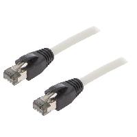 Connectique - Alimentation Cable reseau RJ45 male S-FTP Cat 8.1 gris- 1.5m