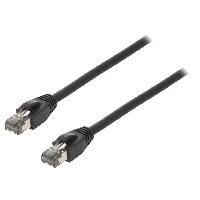 Connectique - Alimentation Cable reseau RJ45 male S-FTP Cat 8.1 noir- 10m
