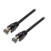 Connectique - Alimentation Cable reseau RJ45 male S-FTP Cat 8.1 noir- 5m