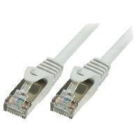 Connectique - Alimentation Cable reseau RJ45 male SF-UTP Cat.5e gris - 1m