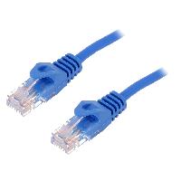 Connectique - Alimentation Cable reseau RJ45 male U-UTP Cat.5e bleu- 1.5m
