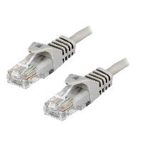 Connectique - Alimentation Cable reseau RJ45 male U-UTP Cat.5e gris - 5m