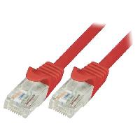 Connectique - Alimentation Cable reseau RJ45 male U-UTP Cat.5e rouge- 3m Connectique - Alimentation Cable reseau RJ45 male U-UTP Cat.5e rouge- 3m