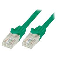 Connectique - Alimentation Cable reseau RJ45 male U-UTP Cat.5e vert- 5m Connectique - Alimentation Cable reseau RJ45 male U-UTP Cat.5e vert- 5m