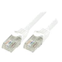 Connectique - Alimentation Cable reseau RJ45 male U-UTP Cat.6 blanc- 5m Connectique - Alimentation Cable reseau RJ45 male U-UTP Cat.6 blanc- 5m