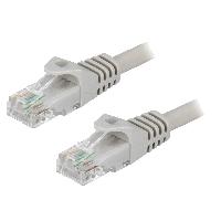 Connectique - Alimentation Cable reseau RJ45 male U-UTP Cat.6 gris- 3m