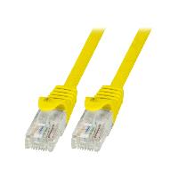 Connectique - Alimentation Cable reseau RJ45 male U-UTP Cat.6 jaune- 1.5m Connectique - Alimentation Cable reseau RJ45 male U-UTP Cat.6 jaune- 1.5m