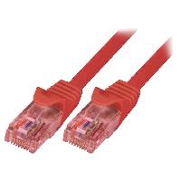 Connectique - Alimentation Cable reseau RJ45 male U-UTP Cat 6 rouge- 5m Connectique - Alimentation Cable reseau RJ45 male U-UTP Cat 6 rouge- 5m