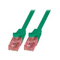 Connectique - Alimentation Cable reseau RJ45 male U-UTP Cat.6 vert- 1.5m