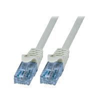 Connectique - Alimentation Cable reseau RJ45 male U-UTP Cat 6a gris- 1.5m