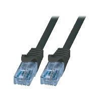 Connectique - Alimentation Cable reseau RJ45 male U-UTP Cat.6a noir- 1m