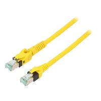 Connectique - Alimentation Cable reseau RJ45 Prise male SFTP Cat 6 jaune 1m - 1 prise RJ45 mobile