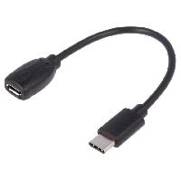 Connectique - Alimentation Cable USB 2.0 port USB B micro vers USB C prise 15cm