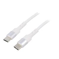 Connectique - Alimentation Cable USB 2.0 USB C prise male des deux cotes 0.5m - Blanc
