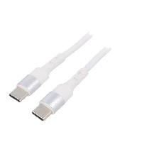 Connectique - Alimentation Cable USB 2.0 USB C prise male des deux cotes 1m - Blanc