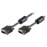 Connectique - Alimentation Cable VGA HD15 Male Male 2m Noir
