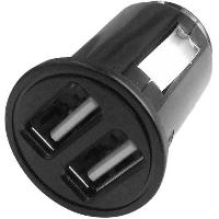 Connectique - Alimentation Chargeur double USB allume-cigare 3A avec cable type C - Moxie