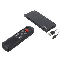 Connectique - Alimentation Commutateur HDCP 2.2.HDMI 2.0 HDMI femelle x4 noir