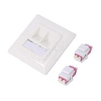 Connectique - Alimentation Connecteur en fibre optique femelle - Violet