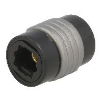 Connectique - Alimentation Connecteur en fibre optique femelles x2 - Noir