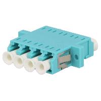 Connectique - Alimentation Connecteur en fibre optique quad multi mode - Turquoise