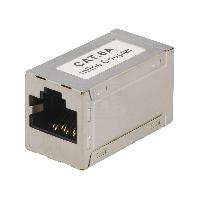 Connectique - Alimentation Connecteur RJ45 femelle x2 - metallise