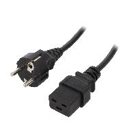 Connectique - Alimentation Cordon d'alimentation 16A 250V 1m - Noir