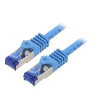 Connectique - Alimentation Cordon de raccordement S-FTP Cat.6a bleu - 0.5m Connectique - Alimentation Cordon de raccordement S-FTP Cat.6a bleu - 0.5m