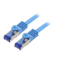 Connectique - Alimentation Cordon de raccordement S-FTP Cat.6a bleu - 1.5m
