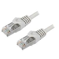 Connectique - Alimentation Cordon raccordement F-UTP Cat.5e Gris - 10m Connectique - Alimentation Cordon raccordement F-UTP Cat.5e Gris - 10m