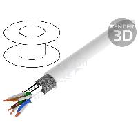 Connectique - Alimentation Cordon S-FTP Cat7 100m - Blanc Connectique - Alimentation Cordon S-FTP Cat7 100m - Blanc