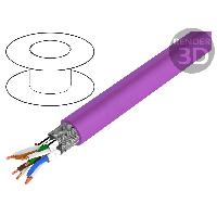 Connectique - Alimentation Cordon S-FTP Cat7a 500m - Violet Connectique - Alimentation Cordon S-FTP Cat7a 500m - Violet