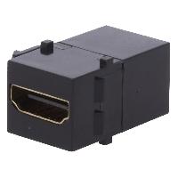 Connectique - Alimentation Coupleur en ligne HDMI Keystone - Noir Connectique - Alimentation Coupleur en ligne HDMI Keystone - Noir