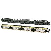 Connectique - Alimentation Prises encastrables Ethernet 24 ports - RJ45 cat.6 - noir