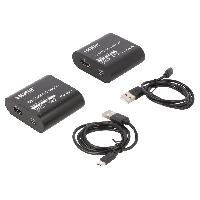 Connectique - Alimentation Prolongateur HDMI 1.3 femelle X2 Cat.6 noir 60m Connectique - Alimentation Prolongateur HDMI 1.3 femelle X2 Cat.6 noir 60m